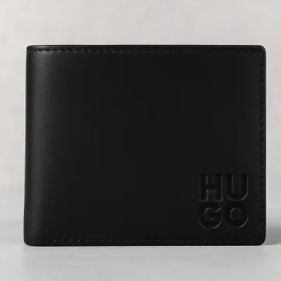 Hugo Boss Men’s Genuine Leather Wallet –Navy